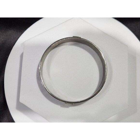 Coach Poppy Pink & Silver Bangle Bracelet Limited Edition - Picture 4 of 6